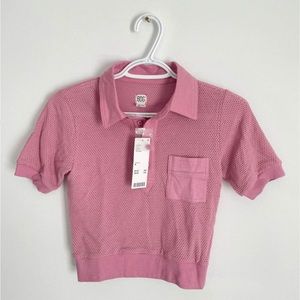 BDG Wyatt Mesh Polo Shirt